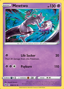 Mewtwo 56/172 SWSH Brilliant Stars Rare Pokemon Card TCG Near Mint