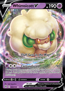 Whimsicott V 64/172 SWSH Brilliant Stars Ultra Rare Pokemon Card TCG Near Mint