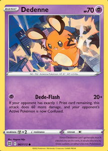 Dedenne 67/172 SWSH Brilliant Stars Common Pokemon Card TCG Near Mint