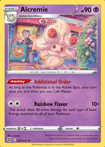 Alcremie 71/172 SWSH Brilliant Stars Rare Pokemon Card TCG Near Mint