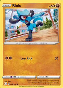 Riolu 78/172 SWSH Brilliant Stars Common Pokemon Card TCG Near Mint