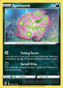 Spiritomb 89/172 SWSH Brilliant Stars Common Pokemon Card TCG Near Mint