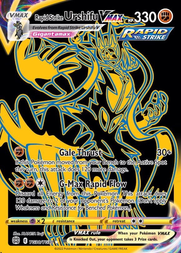 Rapid Strike Urshifu VMAX TG30/TG30 SWSH Brilliant Stars Trainer Gallery Full Art Holo Pokemon Card TCG Near Mint