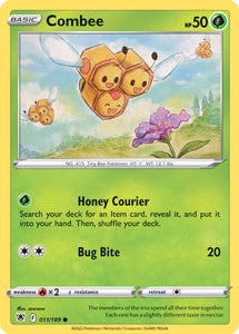 Combee 11/189 SWSH Astral Radiance Common Pokemon Card TCG Near Mint