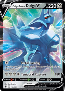 Origin Forme Dialga V 113/189 SWSH Astral Radiance Ultra Rare Pokemon Card TCG Near Mint