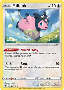 Miltank 126/189 SWSH Astral Radiance Holo Rare Pokemon Card TCG Near Mint