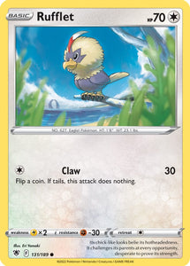 Rufflet 131/189 SWSH Astral Radiance Common Pokemon Card TCG Near Mint