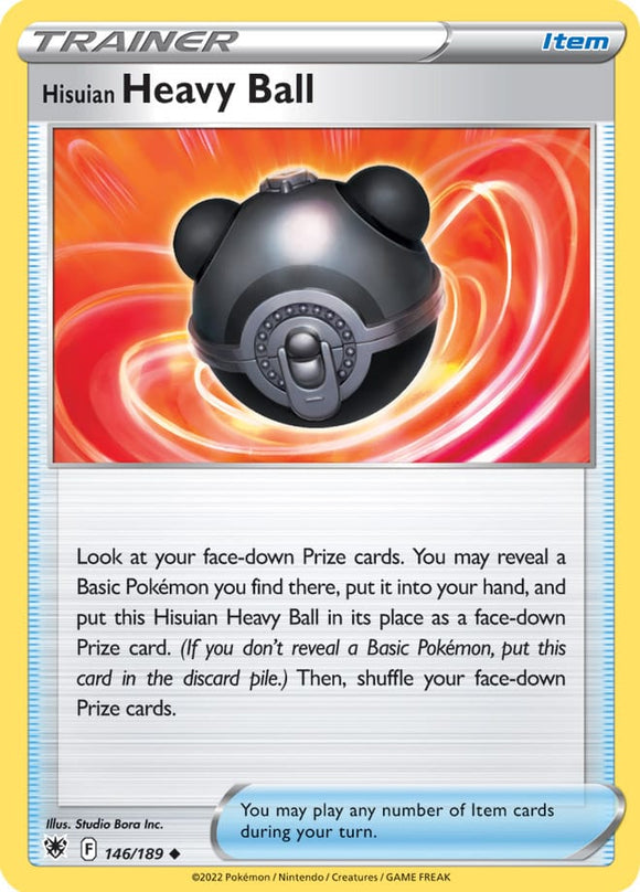 Hisuian Heavy Ball 146/172 SWSH Astral Radiance Uncommon Trainer Pokemon Card TCG Near Mint