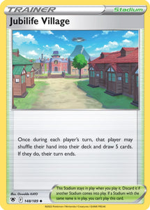 Jubilife Village 148/172 SWSH Astral Radiance Uncommon Trainer Pokemon Card TCG Near Mint