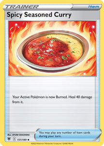 Spicy Seasoned Curry 151/172 SWSH Astral Radiance Uncommon Trainer Pokemon Card TCG Near Mint