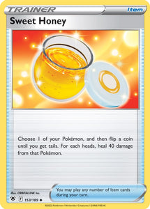 Sweet Honey 153/172 SWSH Astral Radiance Uncommon Trainer Pokemon Card TCG Near Mint