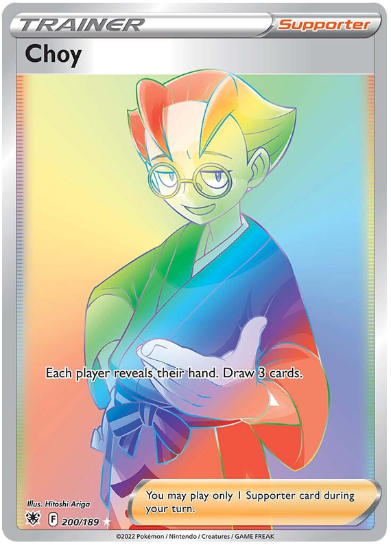 Choy 200/189 SWSH Astral Radiance Secret Rare Full Art Pokemon Card TCG Near Mint