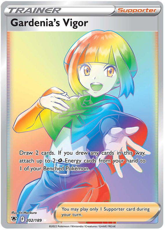 Gardenia’s Vigor 202/189 SWSH Astral Radiance Secret Rare Full Art Pokemon Card TCG Near Mint