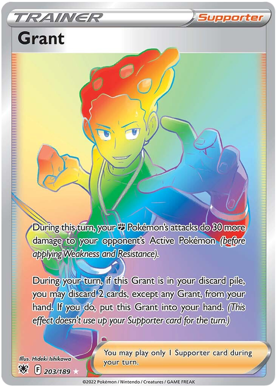 Grant 203/189 SWSH Astral Radiance Secret Rare Full Art Pokemon Card TCG Near Mint