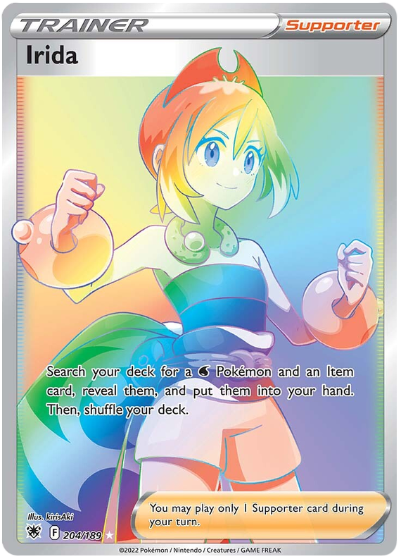 Irida 204/189 SWSH Astral Radiance Secret Rare Full Art Pokemon Card TCG Near Mint
