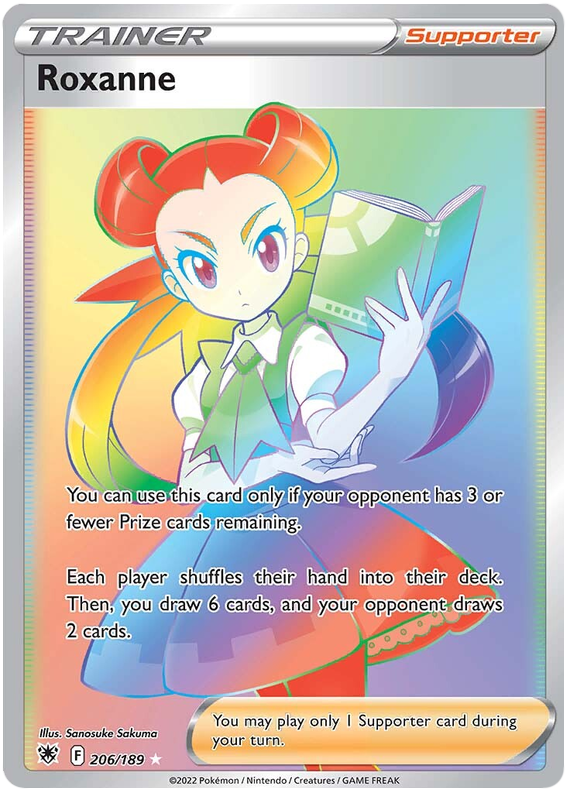 Roxanne 206/189 SWSH Astral Radiance Secret Rare Full Art Pokemon Card TCG Near Mint