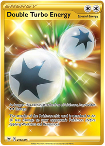 Double Turbo Energy 216/189 SWSH Astral Radiance Secret Rare Full Art Pokemon Card TCG Near Mint