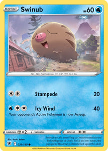 Swinub 31/189 SWSH Astral Radiance Common Pokemon Card TCG Near Mint