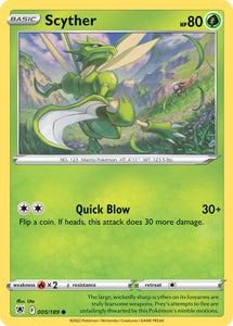 Scyther 5/189 SWSH Astral Radiance Common Pokemon Card TCG Near Mint