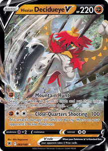 Hisuian Decidueye V 83/189 SWSH Astral Radiance Ultra Rare Pokemon Card TCG Near Mint