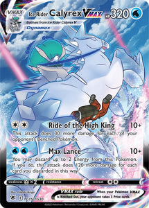 Ice Rider Calyrex VMAX TG15/TG30 SWSH Astral Radiance Trainer Gallery Full Art Holo Pokemon Card TCG Near Mint