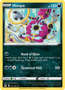 Hoopa 122/196 SWSH Lost Origin Rare Pokemon Card TCG Near Mint