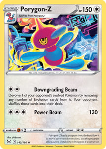 Porygon-Z 142/196 SWSH Lost Origin Rare Pokemon Card TCG Near Mint