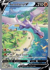 Aerodactyl V 180/196 SWSH Lost Origin Full Art Holo Ultra Rare Pokemon Card TCG Near Mint