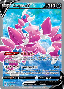 Drapion V 182/196 SWSH Lost Origin Full Art Holo Ultra Rare Pokemon Card TCG Near Mint