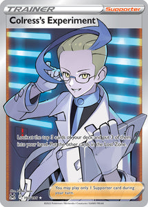 Colress's Experiment 190/196 SWSH Lost Origin Full Art Holo Ultra Rare Pokemon Card TCG Near Mint