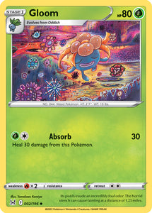 Gloom 2/196 SWSH Lost Origin Uncommon Pokemon Card TCG Near Mint