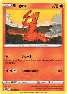 Slugma 21/196 SWSH Lost Origin Common Pokemon Card TCG Near Mint