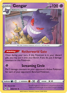 Gengar 66/196 SWSH Lost Origin Holo Rare Pokemon Card TCG Near Mint