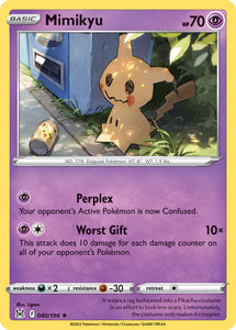 Mimikyu 80/196 SWSH Lost Origin Rare Pokemon Card TCG Near Mint