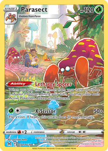 Parasect TG01/TG30 SWSH Lost Origin Trainer Gallery Full Art Holo Pokemon Card TCG Near Mint