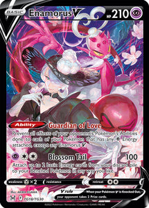 Enamorus V TG18/TG30 SWSH Lost Origin Trainer Gallery Full Art Holo Pokemon Card TCG Near Mint