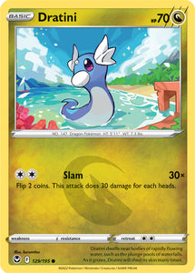 Dratini 129/195 SWSH Silver Tempest Common Pokemon Card TCG Near Mint