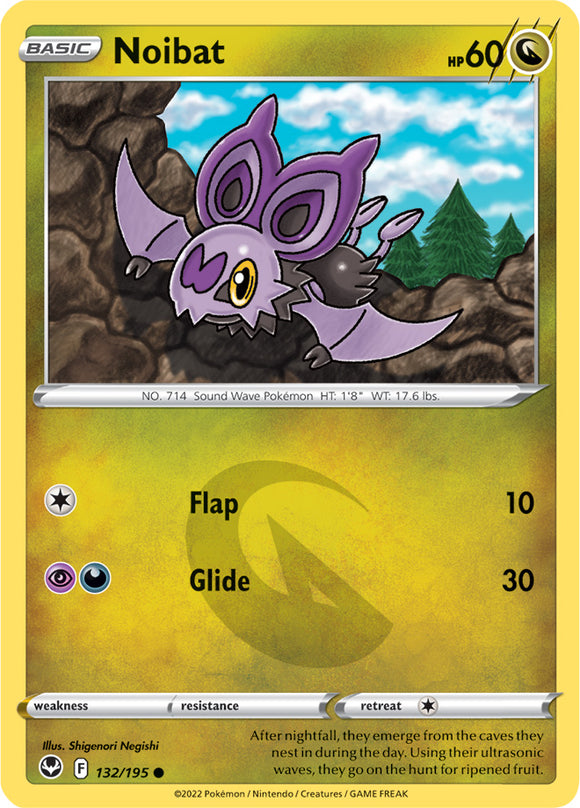 Noibat 132/195 SWSH Silver Tempest Common Pokemon Card TCG Near Mint