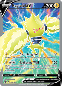 Regieleki V 175/195 SWSH Silver Tempest Full Art Holo Ultra Rare Pokemon Card TCG Near Mint