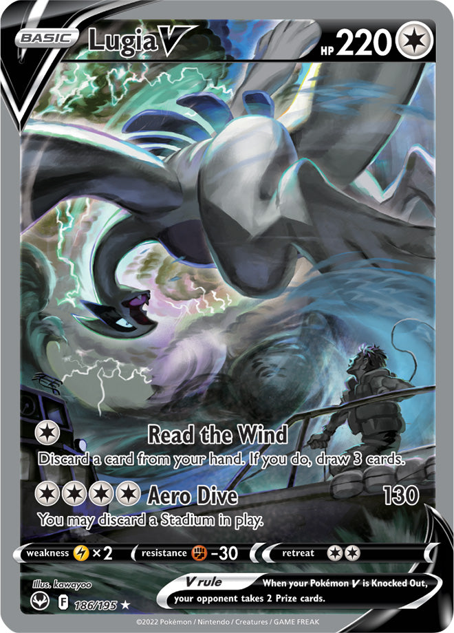 pokemon sword and shield full art cards Lapras V (Full Art) 189/202 Ultra Rare Card Type Sword & Shield Series -