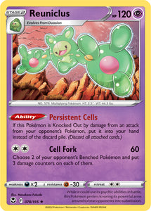 Reuniclus 078/195 SWSH Silver Tempest Holo Rare Pokemon Card TCG Kawaii Collector Reuniclus 078/195 SWSH Silver Tempest Holo Rare Pokemon Card TCG Kawaii Collector