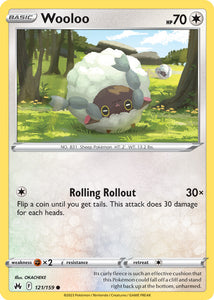 Wooloo 121/159 SWSH Crown Zenith Common Pokemon Card TCG Near Mint