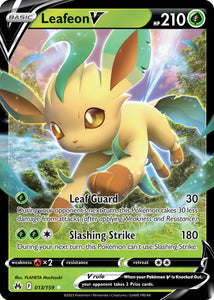 Leafeon V 013/159 SWSH Crown Zenith Ultra Rare Pokemon Card TCG Near Mint