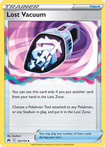 Lost Vacuum 135/159 SWSH Crown Zenith Uncommon Trainer Pokemon Card TCG Near Min