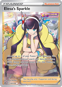 Elesa's Sparkle 147/159 SWSH Crown Zenith Full Art Holo Ultra Rare Pokemon Card TCG Near Mint