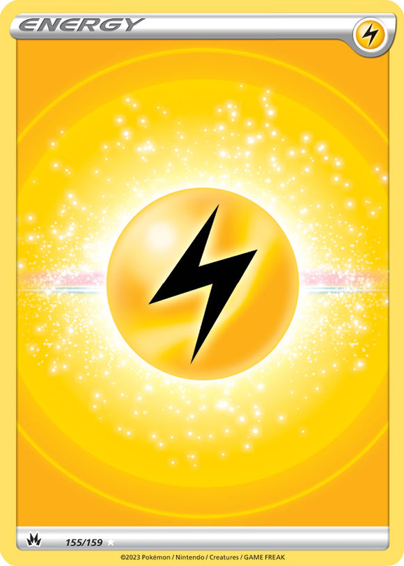 Lightning Energy 155/159 SWSH Crown Zenith Full Art Holo Ultra Rare Pokemon Card TCG Near Mint
