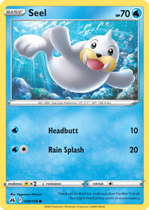 Seel 029/159 SWSH Crown Zenith Common Pokemon Card TCG Near Mint