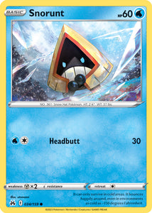 Snorunt 034/159 SWSH Crown Zenith Common Pokemon Card TCG Near Mint