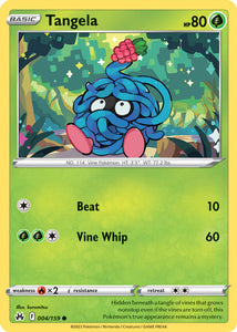 Tangela 004/159 SWSH Crown Zenith Common Pokemon Card TCG Near Mint