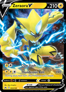 Zeraora V 053/159 SWSH Crown Zenith Ultra Rare Pokemon Card TCG Near Mint